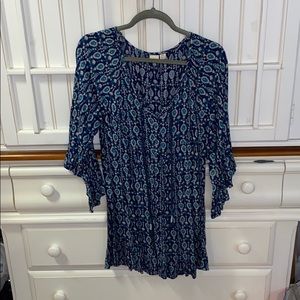 Rosy blue sundress